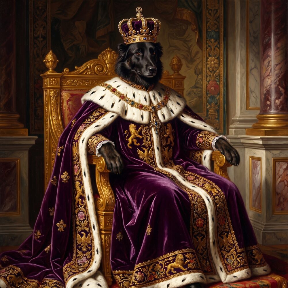 Dog as an emperor