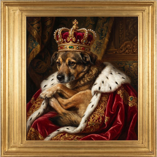 Dog as a Renaissance king
